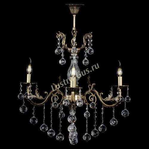 Люстра бронзовая Кассандра Алфея №3/2 шар в Ростове-на-Дону Гусь Хрустальный