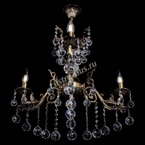 Люстра бронзовая Кассандра Алфея №3/2 шар в Ростове-на-Дону Гусь Хрустальный