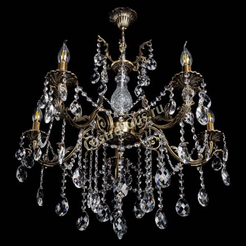 Люстра бронзовая Кассандра Алфея №5/1 баден в Ростове-на-Дону Гусь Хрустальный