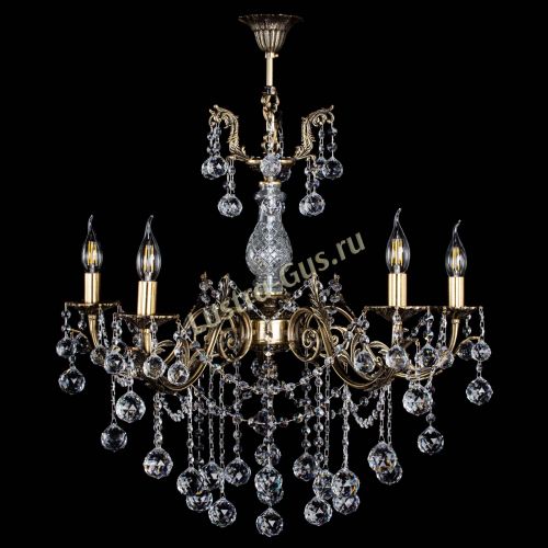 Люстра бронзовая Кассандра Алфея №5/1 шар в Ростове-на-Дону Гусь Хрустальный