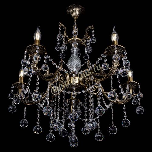 Люстра бронзовая Кассандра Алфея №5/1 шар в Ростове-на-Дону Гусь Хрустальный