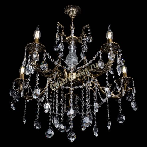 Люстра бронзовая Кассандра Алфея №5/1 звездочка в Ростове-на-Дону Гусь Хрустальный