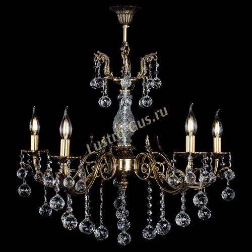 Люстра бронзовая Кассандра Алфея №5/2 шар в Ростове-на-Дону Гусь Хрустальный
