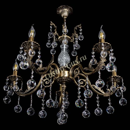 Люстра бронзовая Кассандра Алфея №5/2 шар в Ростове-на-Дону Гусь Хрустальный