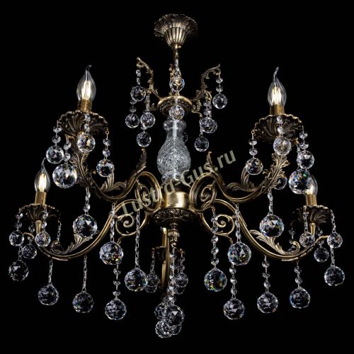 Люстра бронзовая Кассандра Алфея №5/2 шар в Ростове-на-Дону Гусь Хрустальный