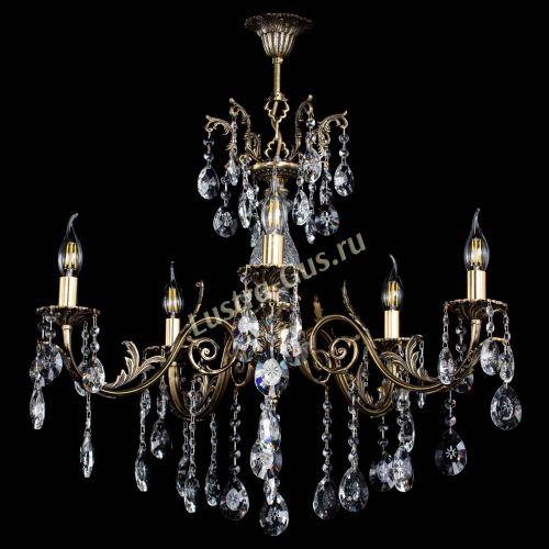 Люстра бронзовая Кассандра Алфея №5/2 звездочка в Ростове-на-Дону Гусь Хрустальный