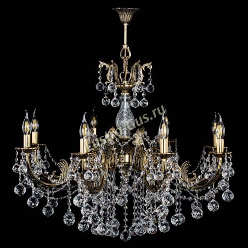 Люстра бронзовая Кассандра Алфея №8/1 шар в Ростове-на-Дону Гусь Хрустальный