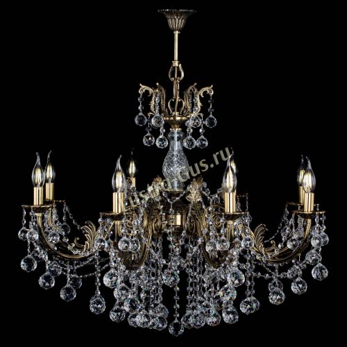 Люстра бронзовая Кассандра Алфея №8/1 шар в Ростове-на-Дону Гусь Хрустальный