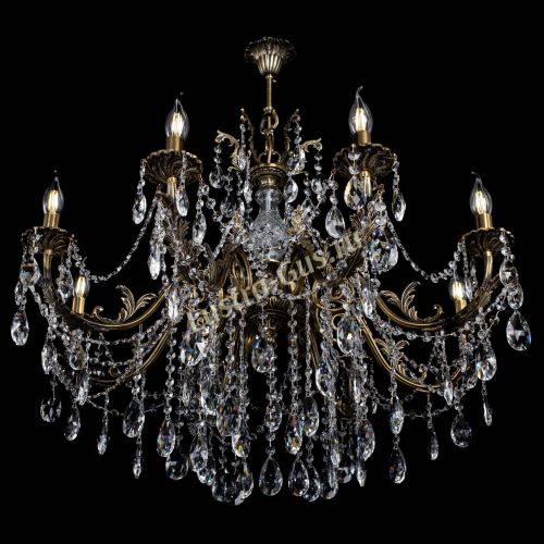 Люстра бронзовая Кассандра Алфея №8/1 журавлик в Ростове-на-Дону Гусь Хрустальный