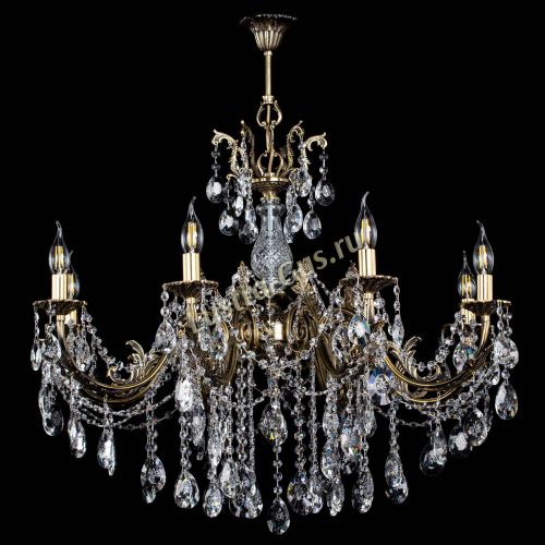 Люстра бронзовая Кассандра Алфея №8/1 звездочка в Ростове-на-Дону Гусь Хрустальный