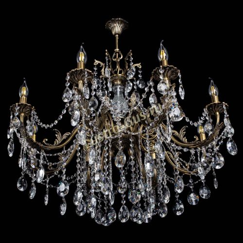 Люстра бронзовая Кассандра Алфея №8/1 звездочка в Ростове-на-Дону Гусь Хрустальный