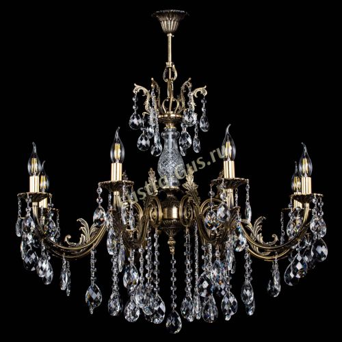 Люстра бронзовая Кассандра Алфея №8/2 баден в Ростове-на-Дону Гусь Хрустальный