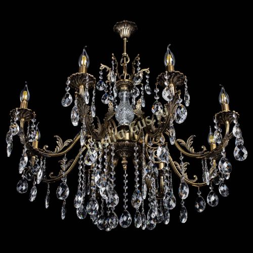 Люстра бронзовая Кассандра Алфея №8/2 баден в Ростове-на-Дону Гусь Хрустальный