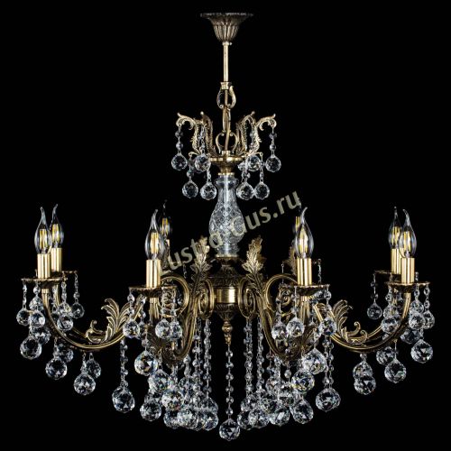 Люстра бронзовая Кассандра Алфея №8/2 шар в Ростове-на-Дону Гусь Хрустальный