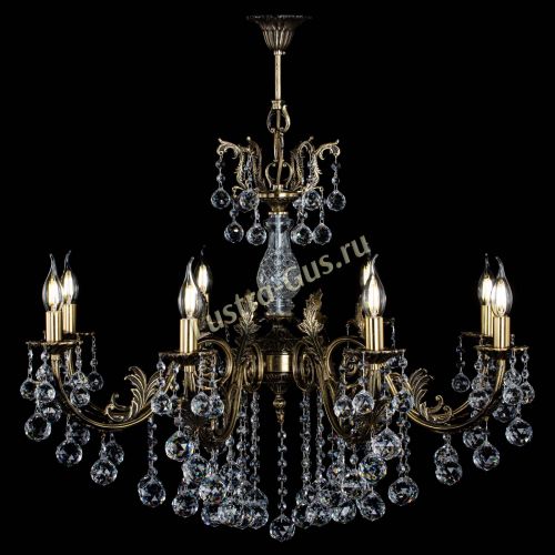 Люстра бронзовая Кассандра Алфея №8/2 шар в Ростове-на-Дону Гусь Хрустальный