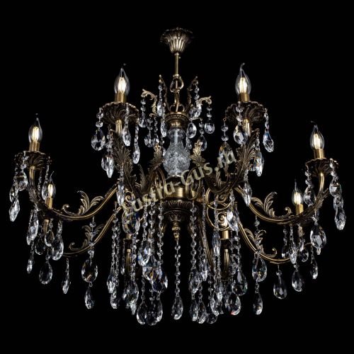 Люстра бронзовая Кассандра Алфея №8/2 журавлик в Ростове-на-Дону Гусь Хрустальный