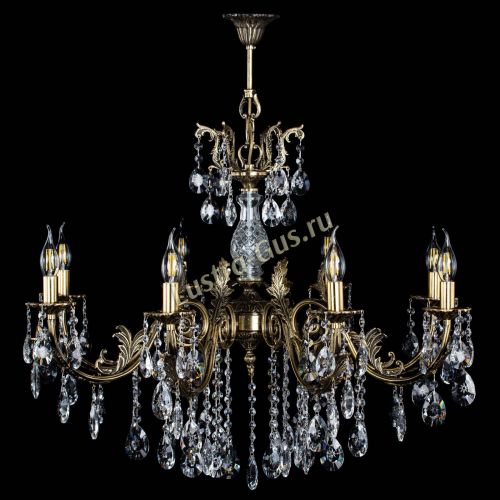 Люстра бронзовая Кассандра Алфея №8/2 звездочка в Ростове-на-Дону Гусь Хрустальный