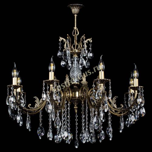 Люстра бронзовая Кассандра Алфея №8/2 звездочка в Ростове-на-Дону Гусь Хрустальный