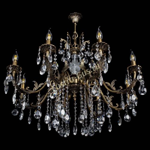 Люстра бронзовая Кассандра Алфея №8/2 звездочка в Ростове-на-Дону Гусь Хрустальный