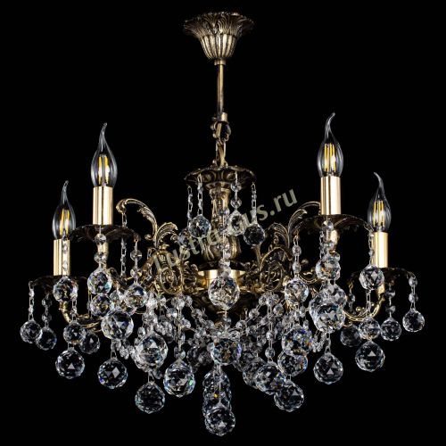 Люстра бронзовая Муза №5 шар в Ростове-на-Дону Гусь Хрустальный