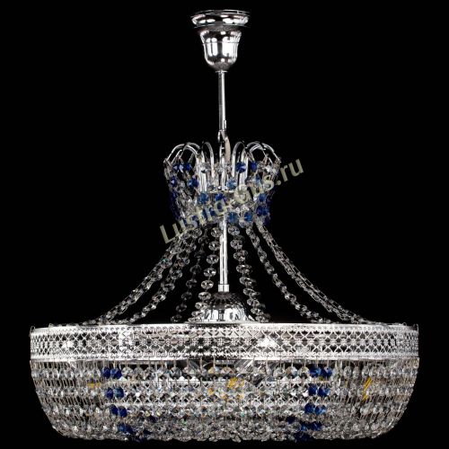 Люстра Венеция Кольцо с подвесом Синяя в Ростове-на-Дону Гусь Хрустальный