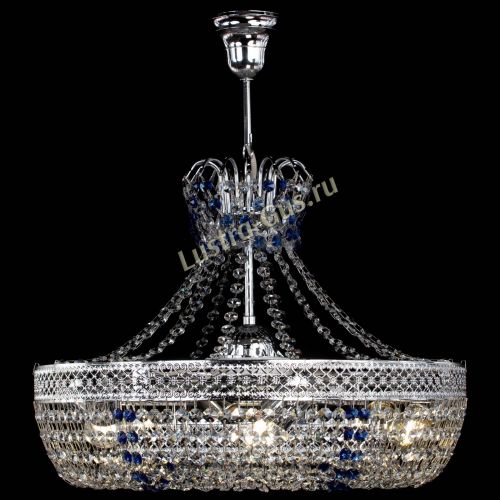 Люстра Венеция Кольцо с подвесом Синяя в Ростове-на-Дону Гусь Хрустальный