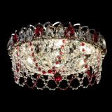 Люстра Хрустальный Каскад Ажур красный в Ростове-на-Дону
