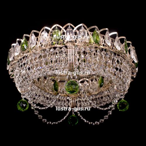 Люстра Кольцо Блин Цветная в Ростове-на-Дону Гусь Хрустальный