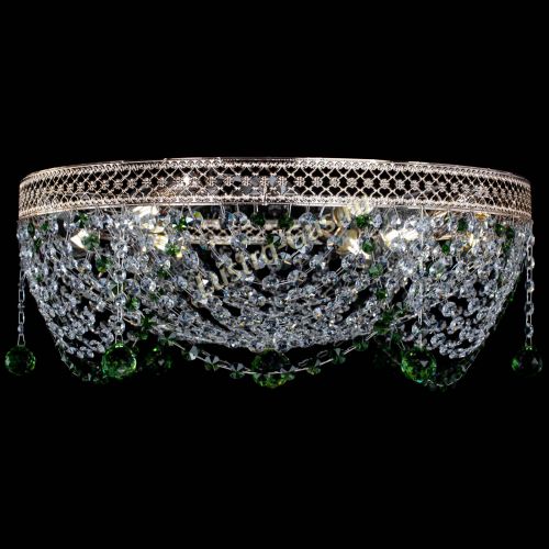 Люстра Венеция Жасмин зеленая в Ростове-на-Дону Гусь Хрустальный