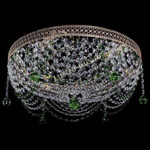 Люстра Венеция Жасмин зеленая в Ростове-на-Дону Гусь Хрустальный