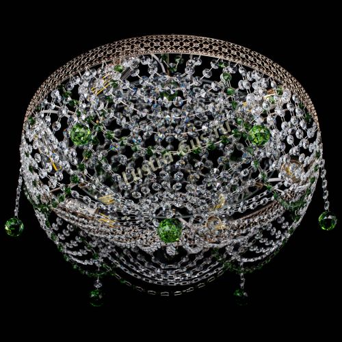 Люстра Венеция Жасмин зеленая в Ростове-на-Дону Гусь Хрустальный