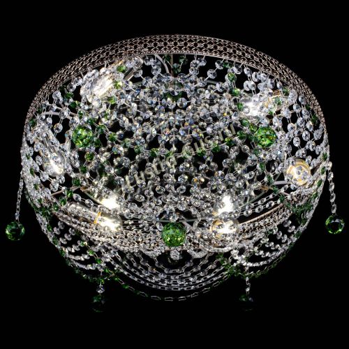 Люстра Венеция Жасмин зеленая в Ростове-на-Дону Гусь Хрустальный